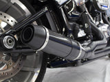 D&D Exhaust DD640Z-31C Bob Cat 2-1 Exhaust Black w/Carbon Fibre Sleeve Muffler for Breakout/Fat Boy 18-Up/FXDR 19-Up