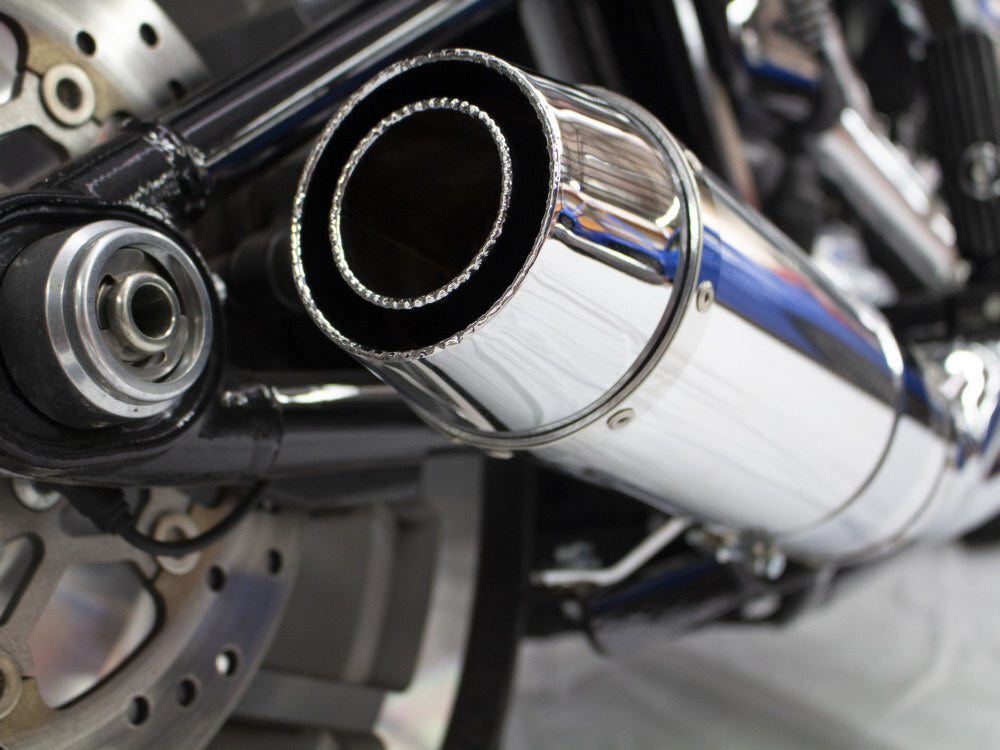 D&D Exhaust DD640Z-32A Bob Cat 2-1 Exhaust Chrome w/Aluminium Sleeve Muffler for Breakout/Fat Boy 18-Up/FXDR 19-Up