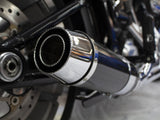 D&D Exhaust DD640Z-32C Bob Cat 2-1 Exhaust Chrome w/Carbon Fibre Sleeve Muffler for Breakout/Fat Boy 18-Up/FXDR 19-Up