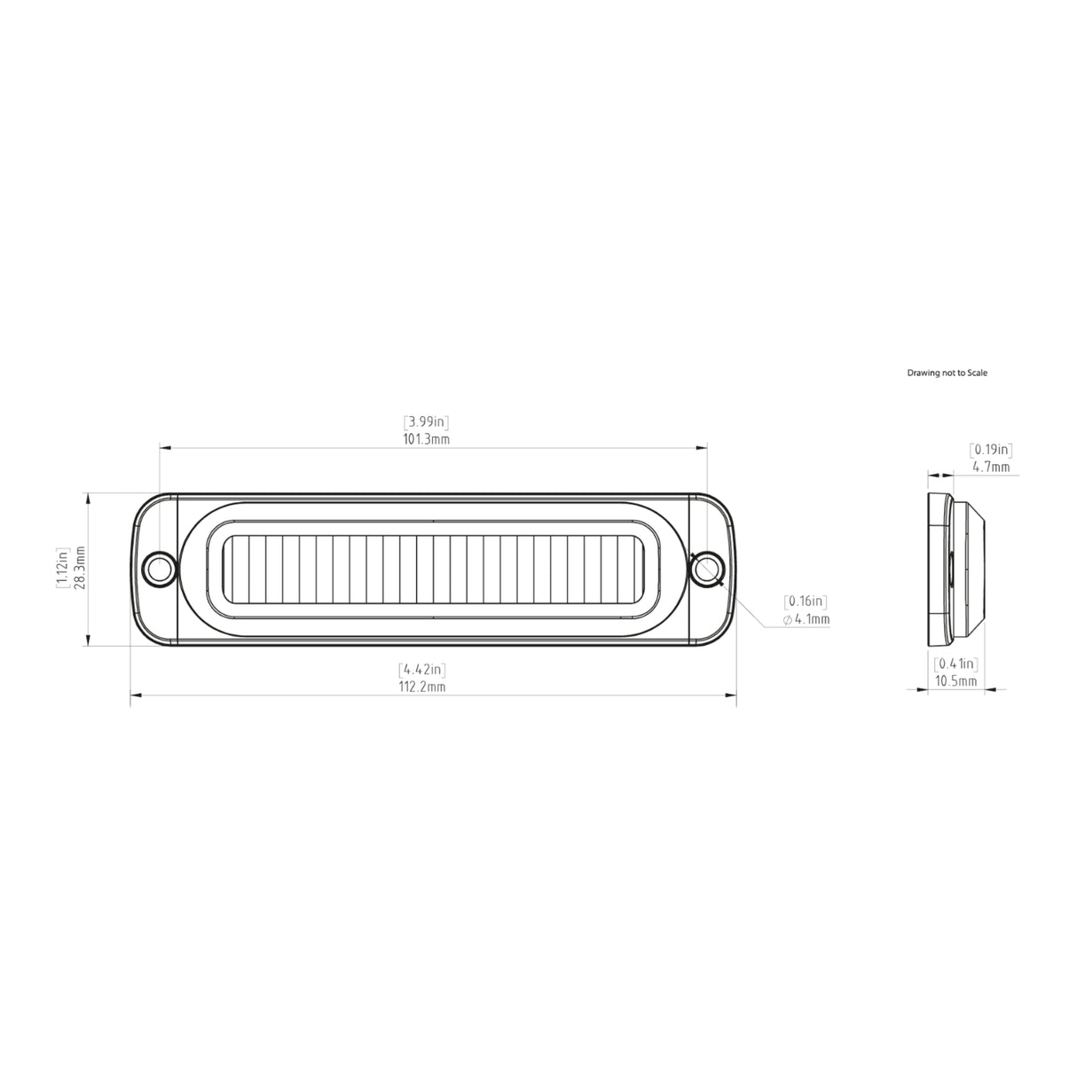 Denali B6 LED Brake Light Module w/6 LEDs Red 12V