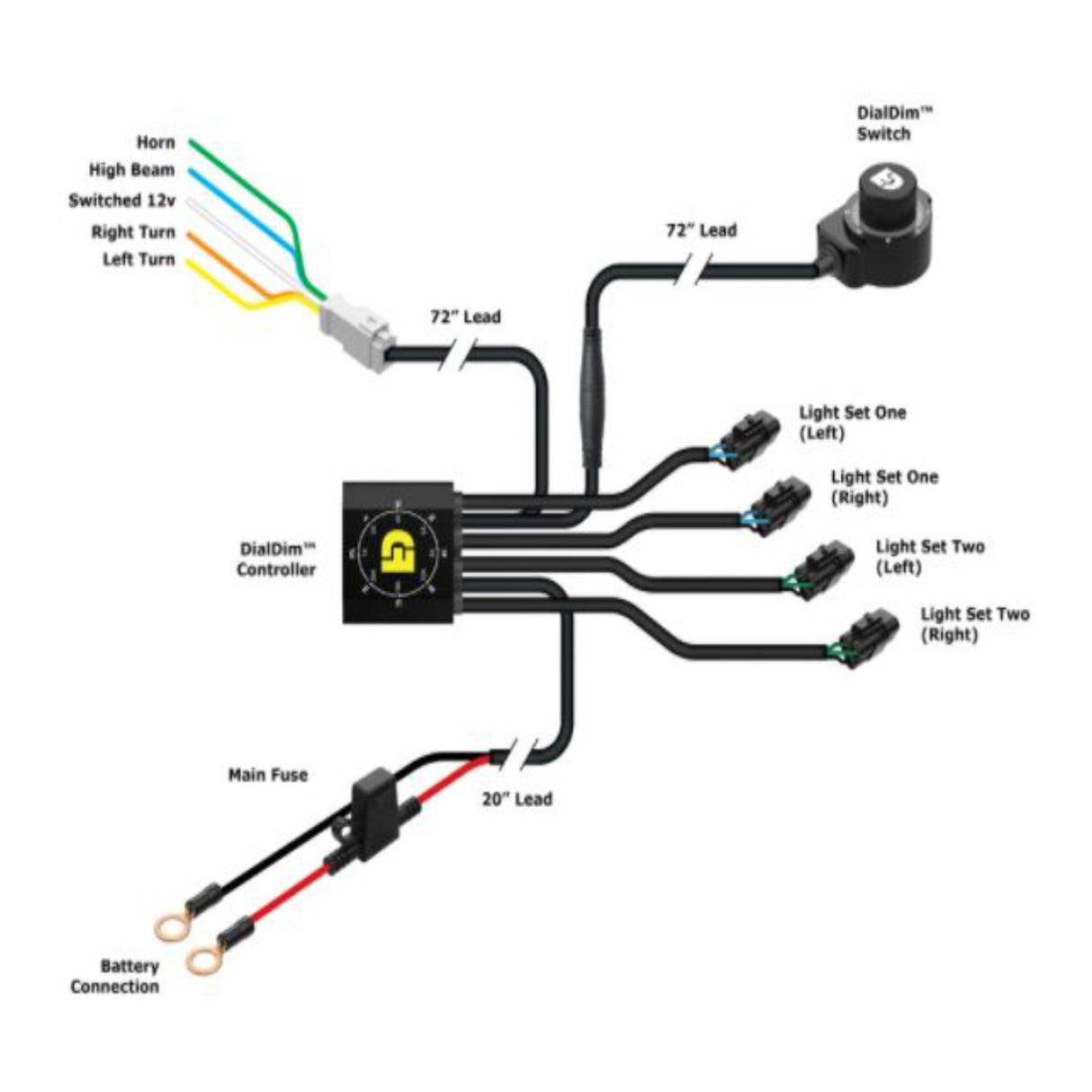 Denali DialDim Lighting Controller for Universal Fitment