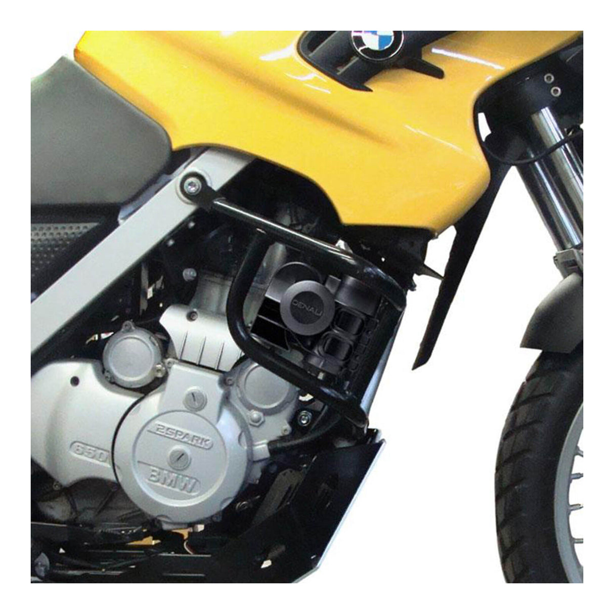 Denali Horn Mount for BMW F650GS 00-07/G650GS 09-16 w/SoundBomb Original Dual-Tone Air Horn