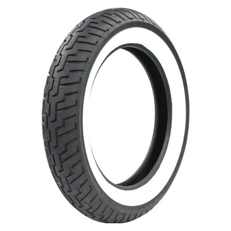 Dunlop D404 Wide White Wall Front Tyre 130/90-16 Tube Type