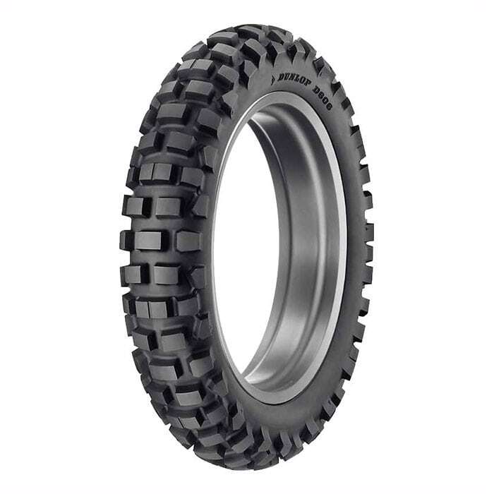 Dunlop D606 Street Legal Knobby Rear Tyre 130/90-18 69R Tube Type