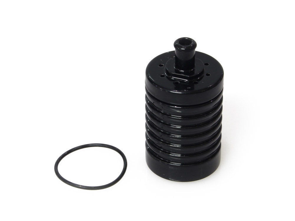 DK Custom Products DK-4ST-CC-BLK 4 Stage Vented Catch Can Black for External Breather Systems