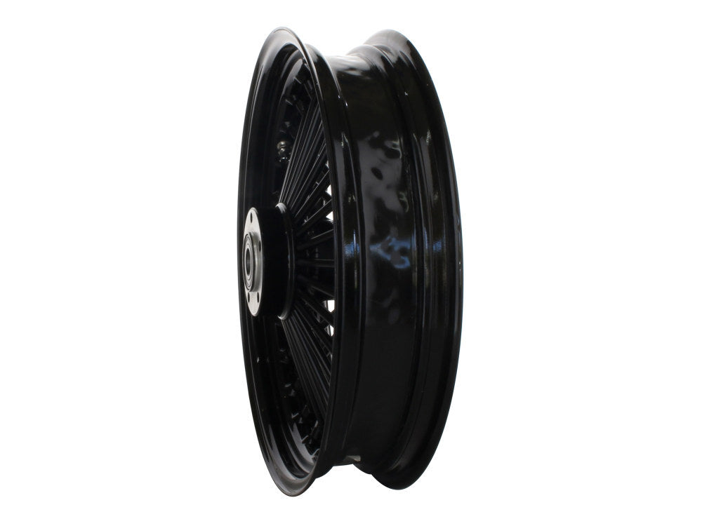 DNA Specialty DNA-16341436-AB 16" x 3.5" Mammoth Fat Spoke Rear Wheel Gloss Black for Softail 00-07/Dyna 00-05/Sportster 00-04/Touring 00-01