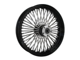 DNA Specialty DNA-18362342A-BRH 18" x 3.5" Mammoth Fat Spoke Rear Wheel Gloss Black/Chrome for Softail 11-Up