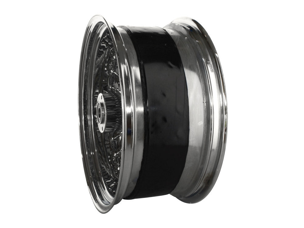 DNA Specialty DNA-18863242A 18" x 8.5" Mammoth Fat Spoke Rear Wheel Chrome for Softail Breakout 13-17/Rocker 2011