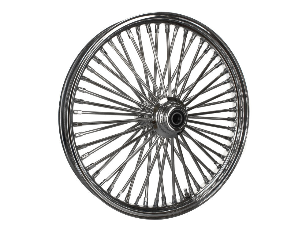 DNA Specialty DNA-21280236 21" x 2.15" Mammoth Fat Spoke Front Wheel Chrome for FX Softail 00-06/Dyna Wide Glide 00-05