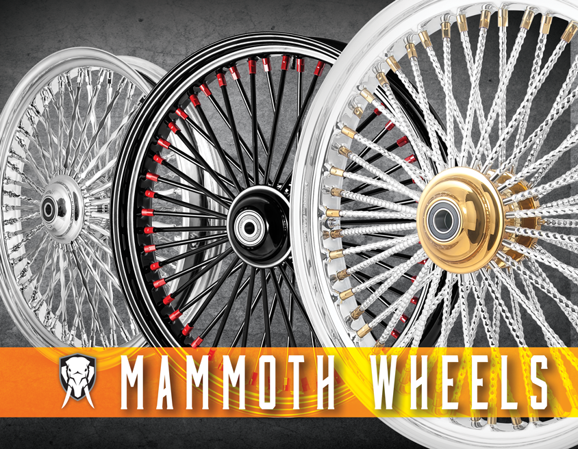 DNA Specialty DNA-21280250A 21" x 2.15" Front Mammoth 52 Fat Spoke Wheel Chrome for FX Softail 11-15