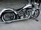 DNA Specialty DNA-21280250A 21" x 2.15" Front Mammoth 52 Fat Spoke Wheel Chrome for FX Softail 11-15