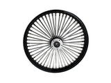 DNA Specialty DNA-21282642A-BRH 21" x 2.15" Mammoth Fat Spoke Front Wheel Gloss Black/Chrome for Dual Disc Harley-Davidson Mid Glide Dyna Low Rider 14-17/Low Rider S 20-Up/Low Rider ST 22-Up