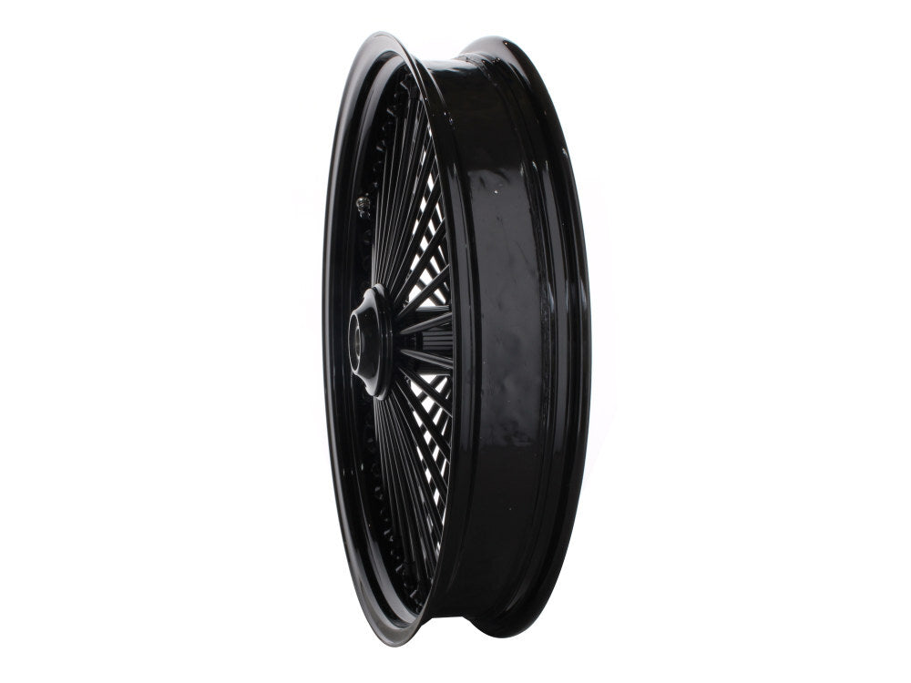 DNA Specialty DNA-21580250A-AB 21" x 3.5" Mammoth Fat Spoke Front Wheel Gloss Black for FX Softail 11-15