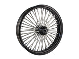 DNA Specialty DNA-21580250A-BRH 21" x 3.5" Mammoth Fat Spoke Front Wheel Gloss Black/Chrome for FX Softail 11-15