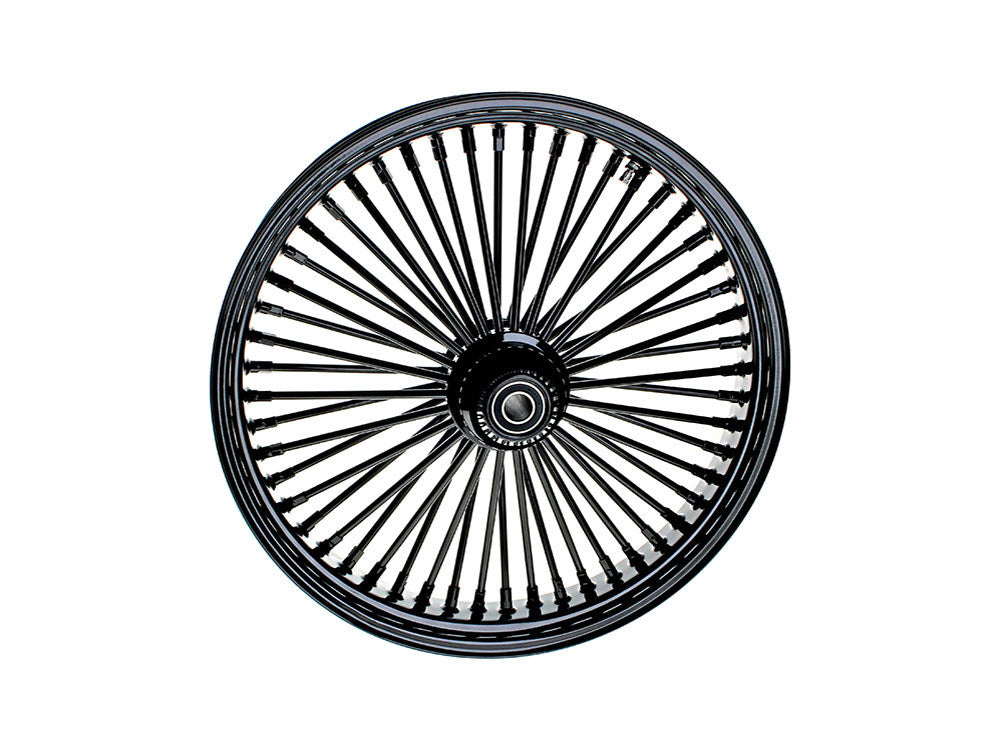 DNA Specialty DNA-21580742A-AB 21" x 3.5" Mammoth Fat Spoke Front Wheel Gloss Black for Fatboy 18-Up