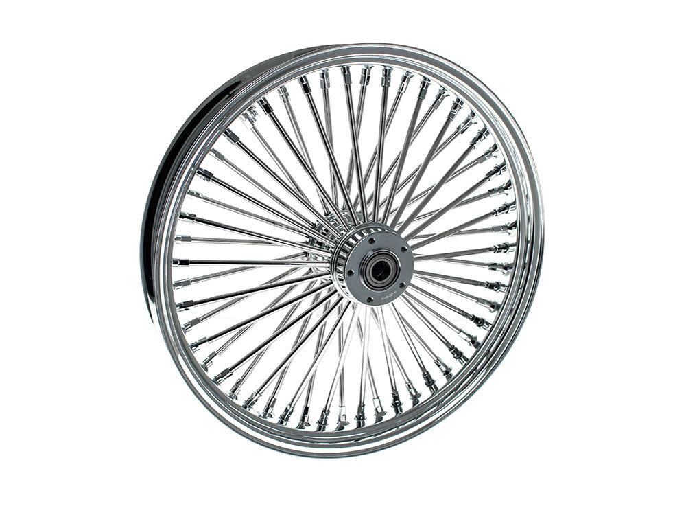 DNA Specialty DNA-21580950A 21" x 3.5" Mammoth Fat Spoke Front Wheel Chrome for Touring 08-Up/Softail Fat Bob 18-Up/FXDR 19-20