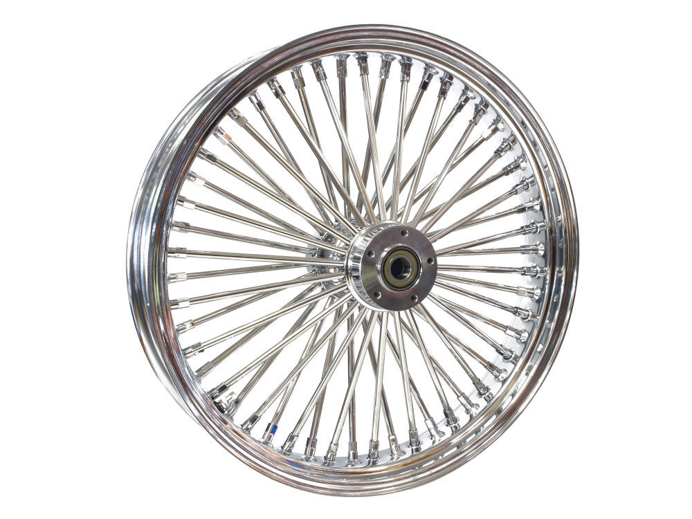 DNA Specialty DNA-21582442A 21" x 3.5" Mammoth Fat Spoke Front Wheel Chrome for Dyna Fat Bob 12-17/CVO Pro Street Breakout 16-17