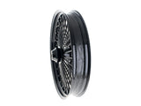 DNA Specialty DNA-23380742A-AB 23" x 3.5" Mammoth Fat Spoke Front Wheel Gloss Black for Fatboy 18-Up
