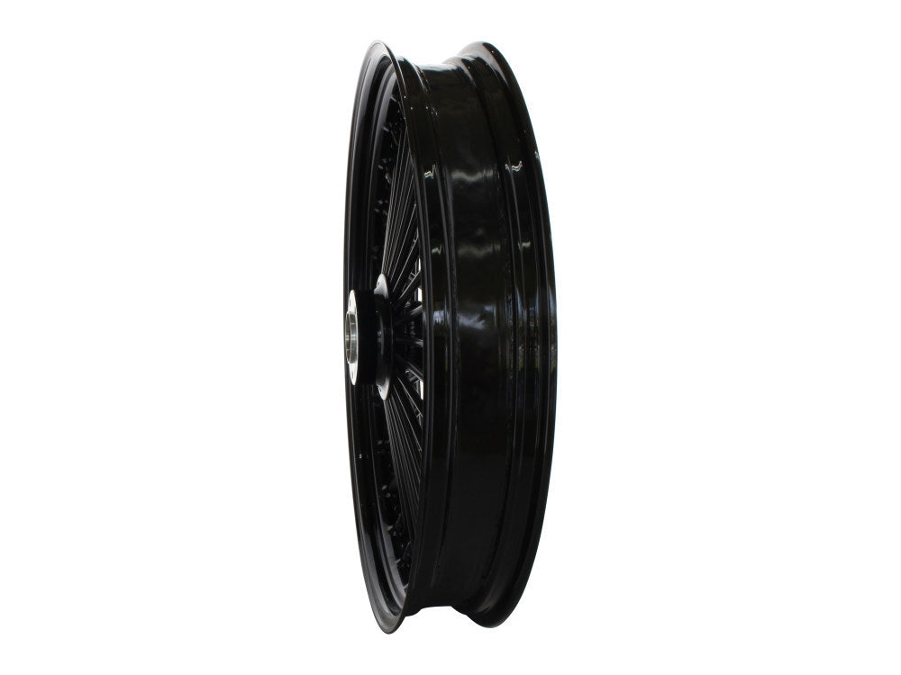 DNA Specialty DNA-23390950A-AB 23" x 3.5" Mammoth Fat Spoke Front Wheel Gloss Black for Touring 08-Up