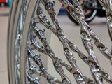 DNA Specialty DNA-CA18362342A 18" x 3.5" Cali Fat Spoke Rear Wheel Chrome for Softail 11-Up