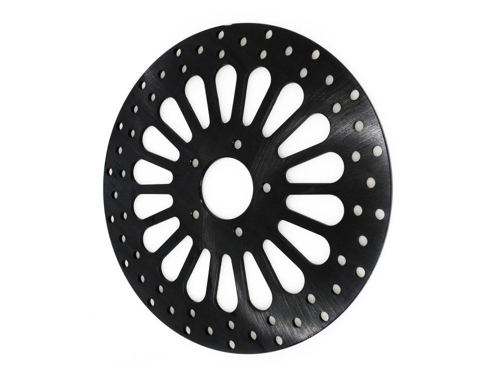 DNA Specialty DNA-M-RT-1100Z 11.8" Front Super Spoke SS2 Disc Rotor Black for Dyna 06-17/Softail 15-Up/Sportster 14-21 & some Touring 08-23