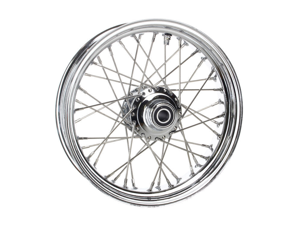 DNA Specialty DNA-M16310434 16" x 3.5" 40 Spoke Cross Laced Front Wheel Chrome for FL Softail 86-99/FX Springer 89-99