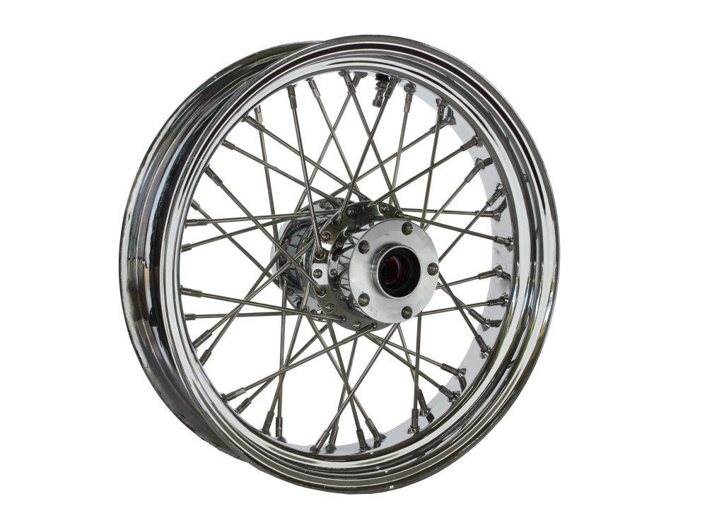 DNA Specialty DNA-M16311334 16" x 3.5" 40 Spoke Cross Laced Rear Wheel Chrome for Softail 86-99/Dyna 91-99/FXR 86-94/Sportster 86-99