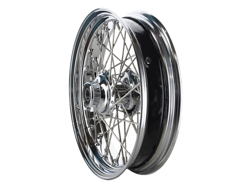 DNA Specialty DNA-M16320436 16" x 3.5" 40 Spoke Cross Laced Front Wheel Chrome for FL Softail 00-06/FX Springer 00-07