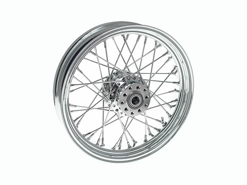 DNA Specialty DNA-M16322242A 16" x 3.5" 40 Spoke Cross Laced Rear Wheel Chrome for Softail 11-Up