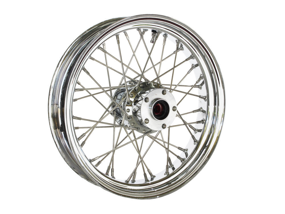 DNA Specialty DNA-M18322242A 18" x 3.5" 40 Spoke Cross Laced Rear Wheel Chrome for Softail 11-Up