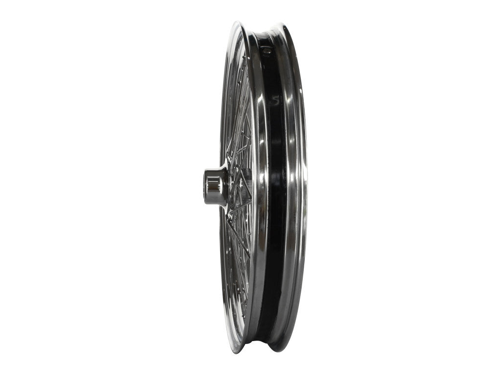 DNA Specialty DNA-M21221050 21" x 2.15" 40 Spoke Cross Laced Front Wheel Chrome for Rocker 08-11/Sportster 08-21