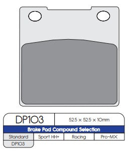 DP Brakes DP103 Sintered Brake Pads