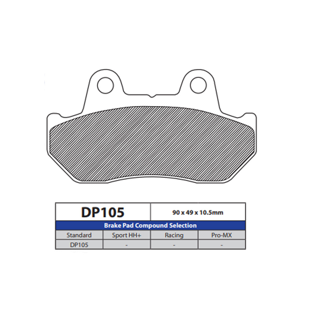 DP Brake Pads DP105 Sintered Brake Pads