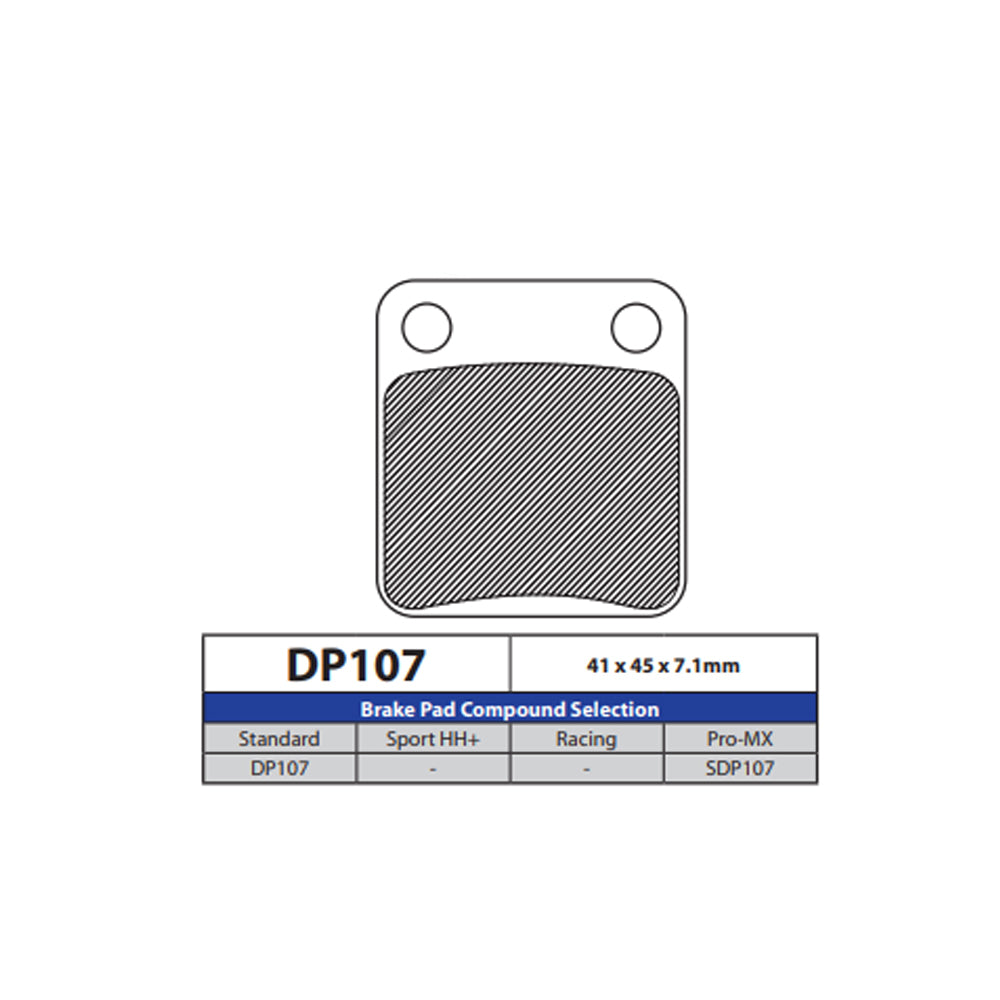 DP Brake Pads DP107 Sintered Brake Pads