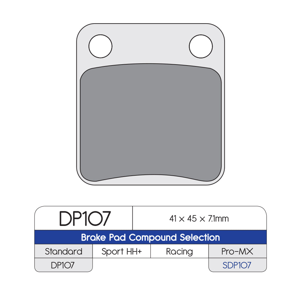 DP Brakes SDP107 SDP Pro-MX Brake Pads
