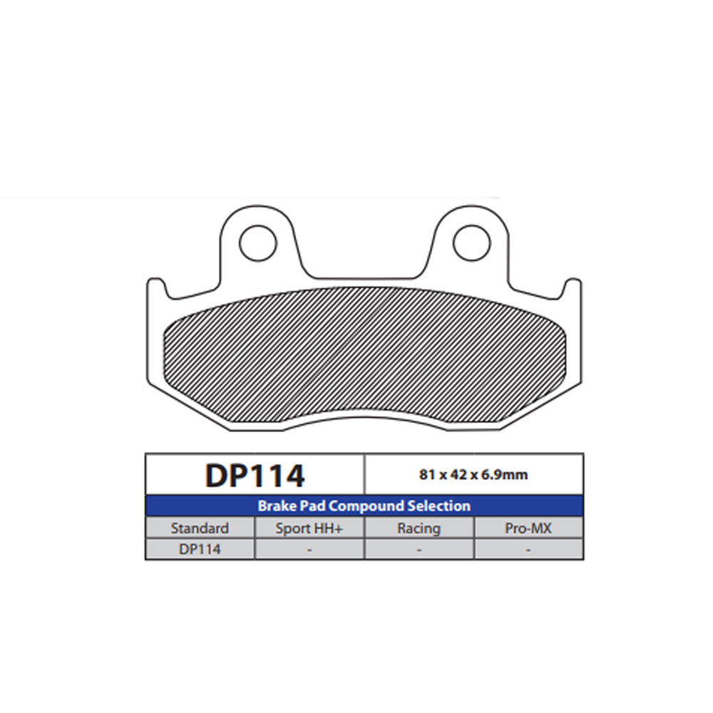 DP Brake Pads DP114 Sintered Brake Pads