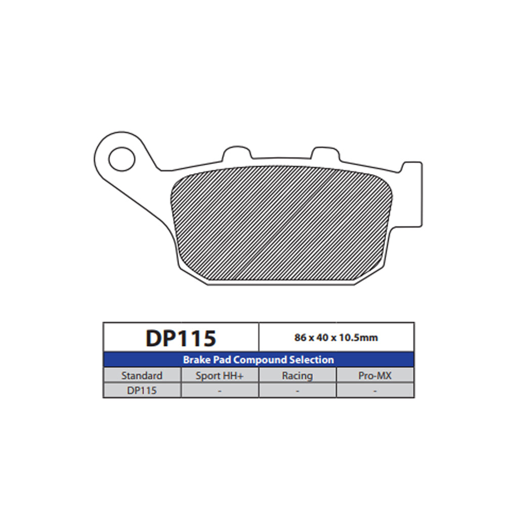 DP Brake Pads DP115 Sintered Brake Pads