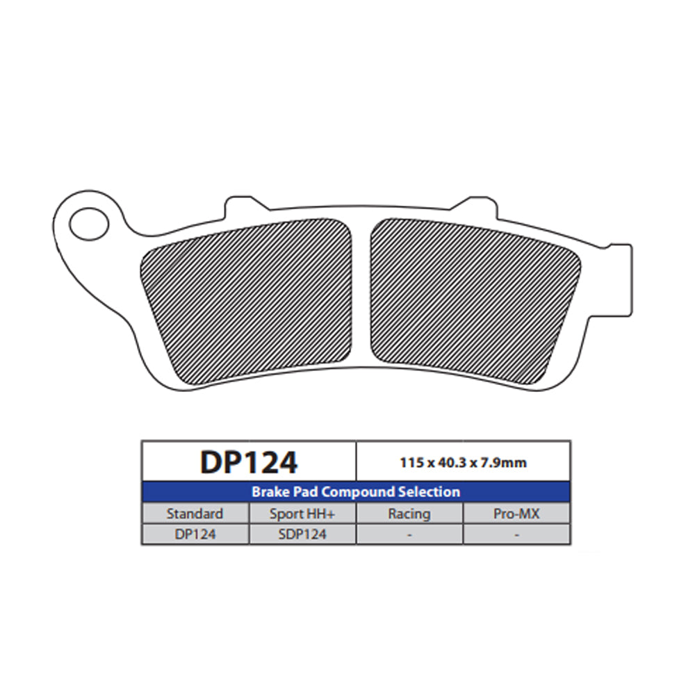 DP Brake Pads DP124 Sintered Brake Pads