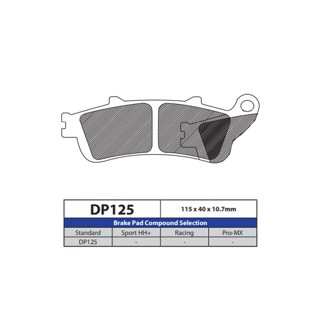 DP Brake Pads DP125 Sintered Brake Pads