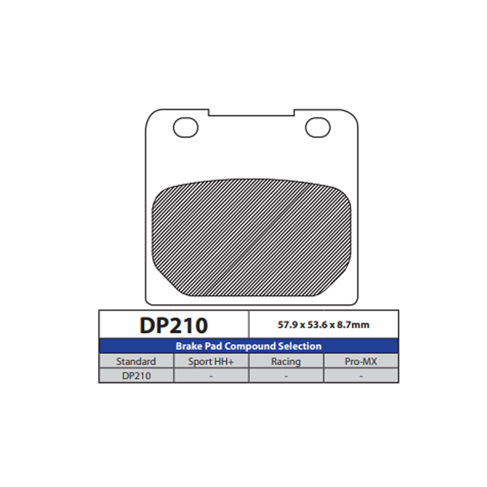 DP Brake Pads DP210 Sintered Brake Pads