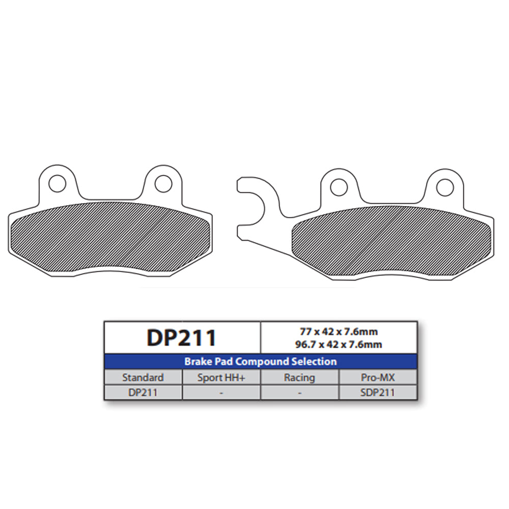 DP Brake Pads DP211 Sintered Brake Pads