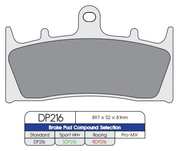 DP Brakes DP216 Sintered Brake Pads