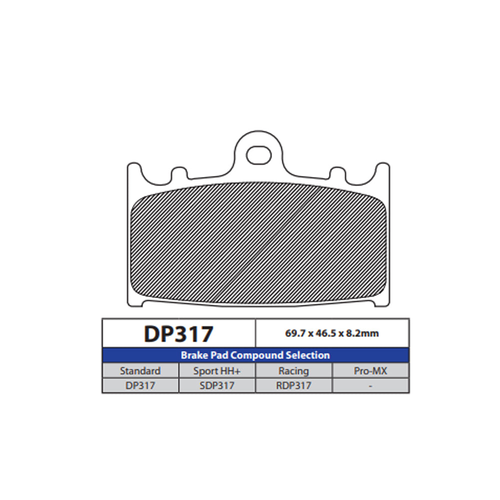 DP Brake Pads DP317 Sintered Brake Pads