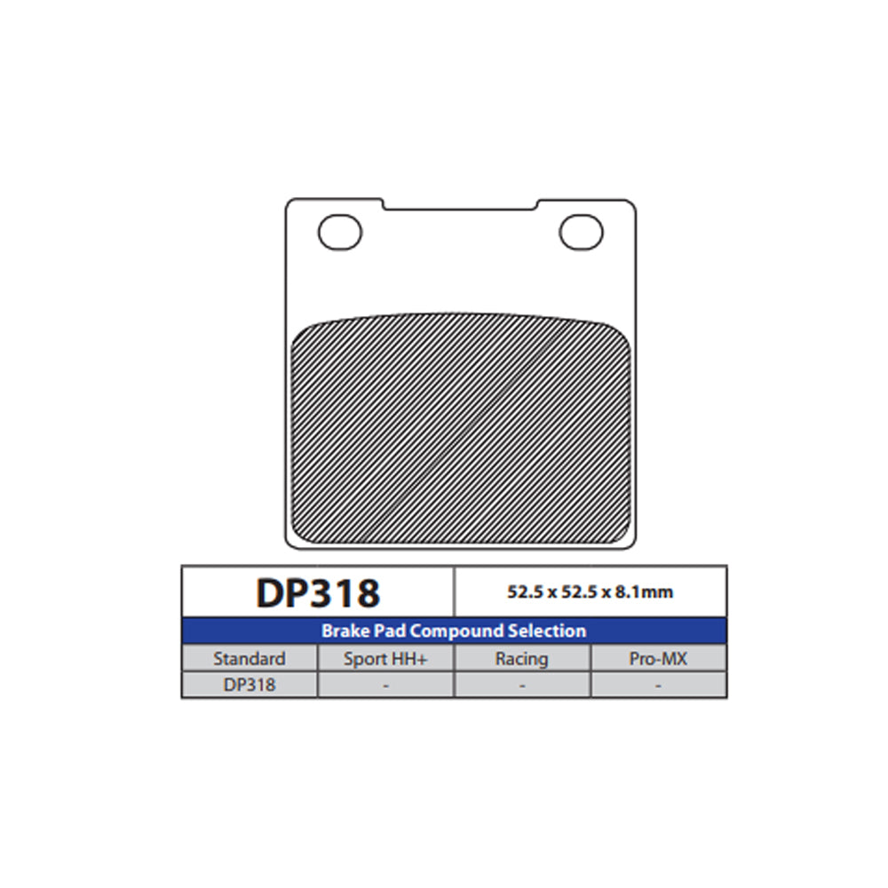 DP Brake Pads DP318 Sintered Brake Pads