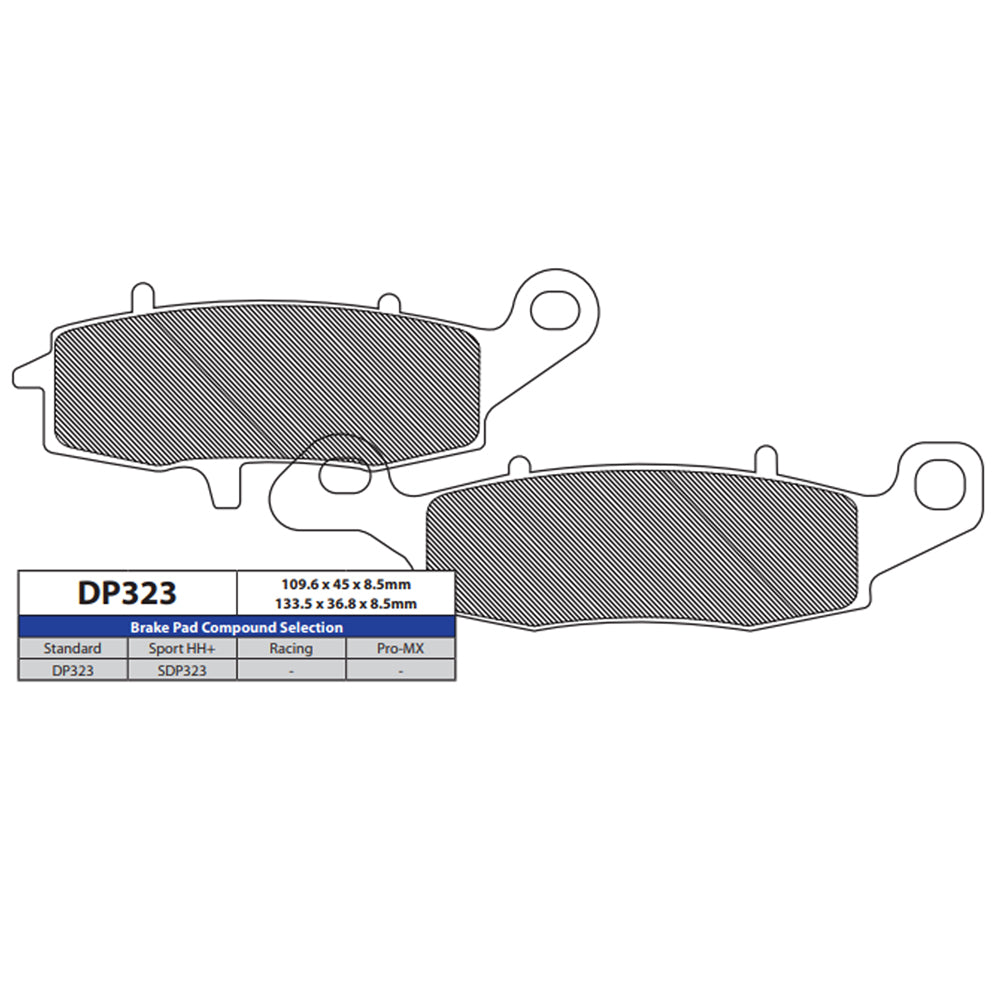 DP Brake Pads DP323 Sintered Brake Pads