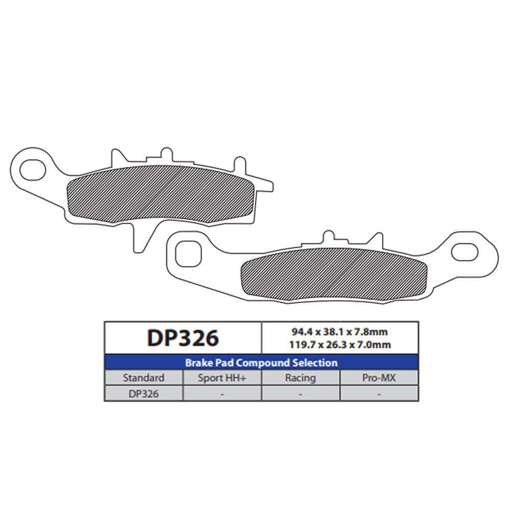 DP Brake Pads DP326 Sintered Brake Pads