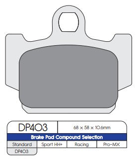 DP Brakes DP403 Sintered Brake Pads