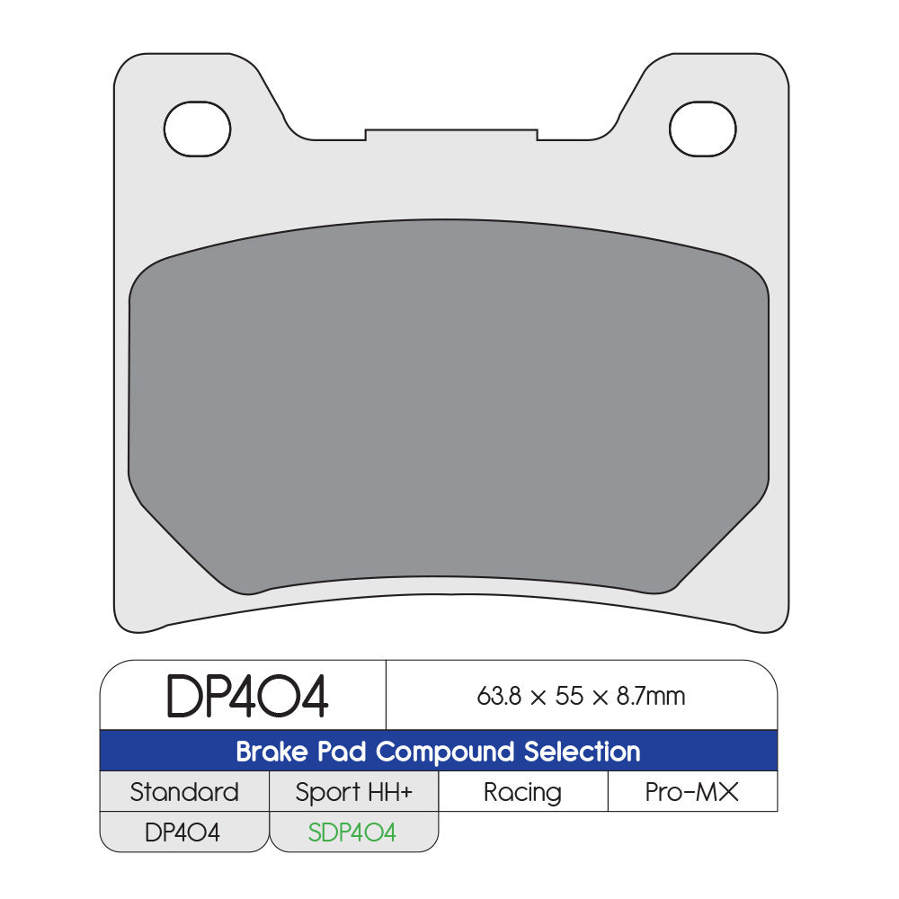 DP Brake Pads DP404 Sintered Brake Pads