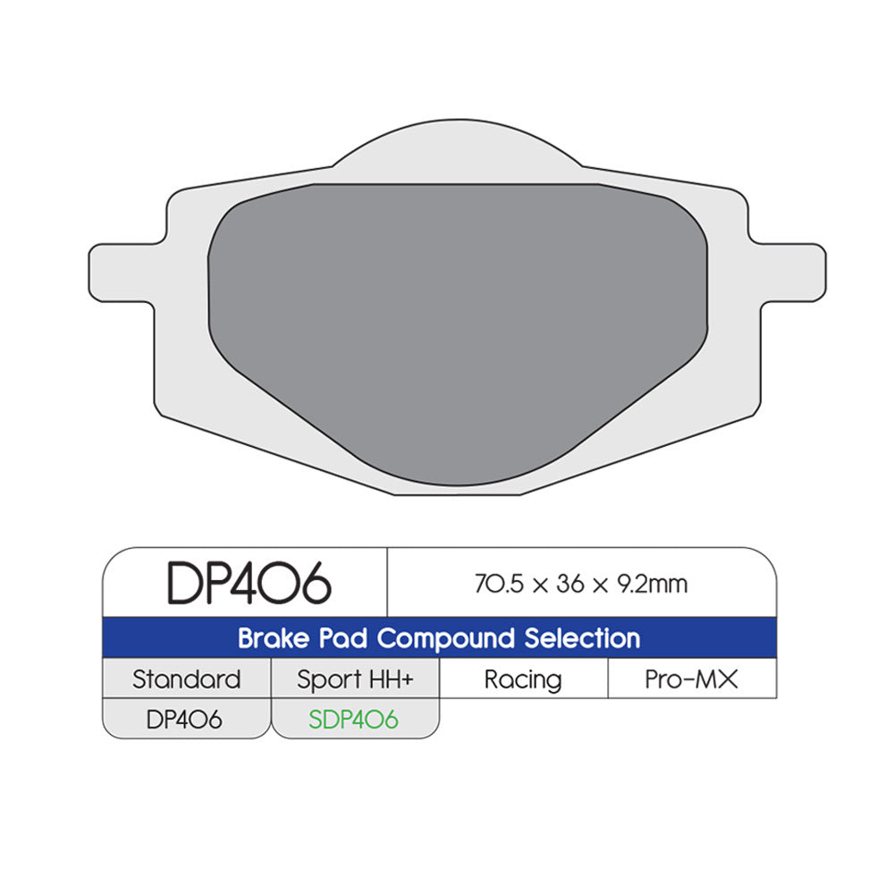 DP Brake Pads DP406 Sintered Brake Pads