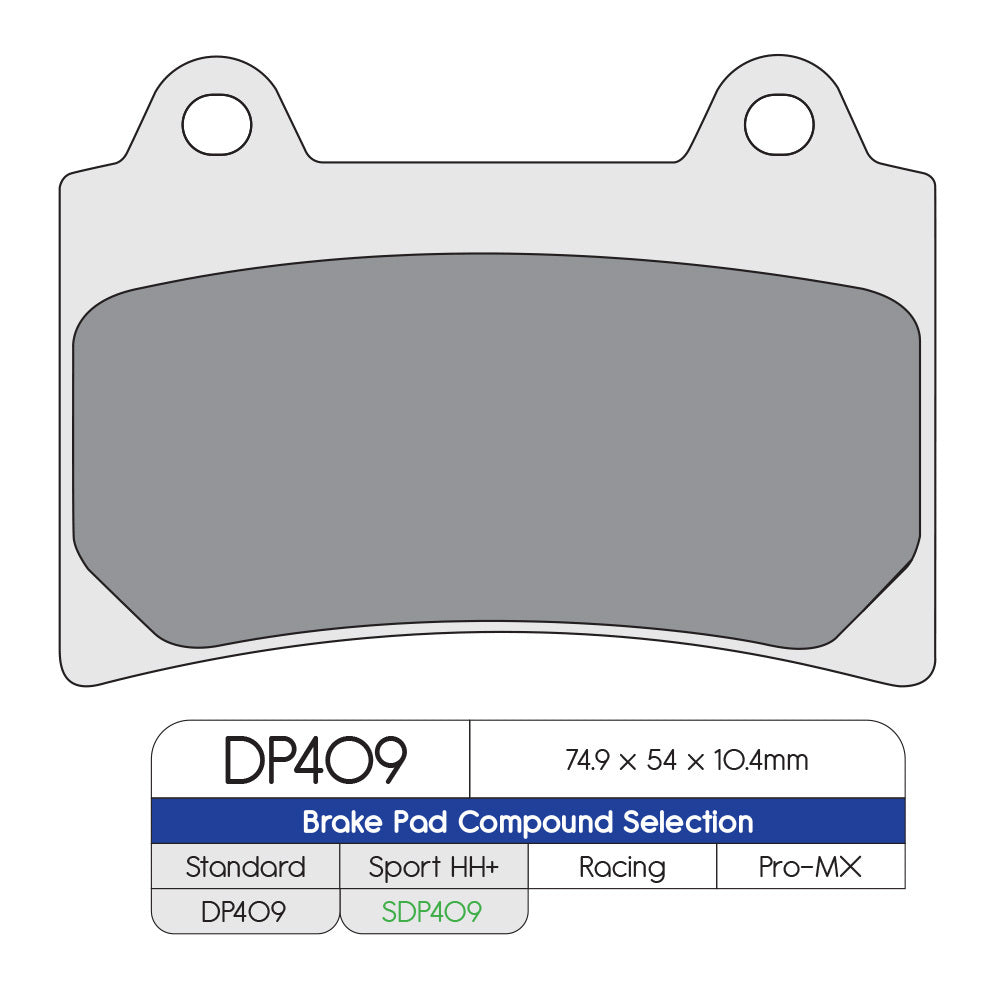 DP Brake Pads DP409 Sintered Brake Pads